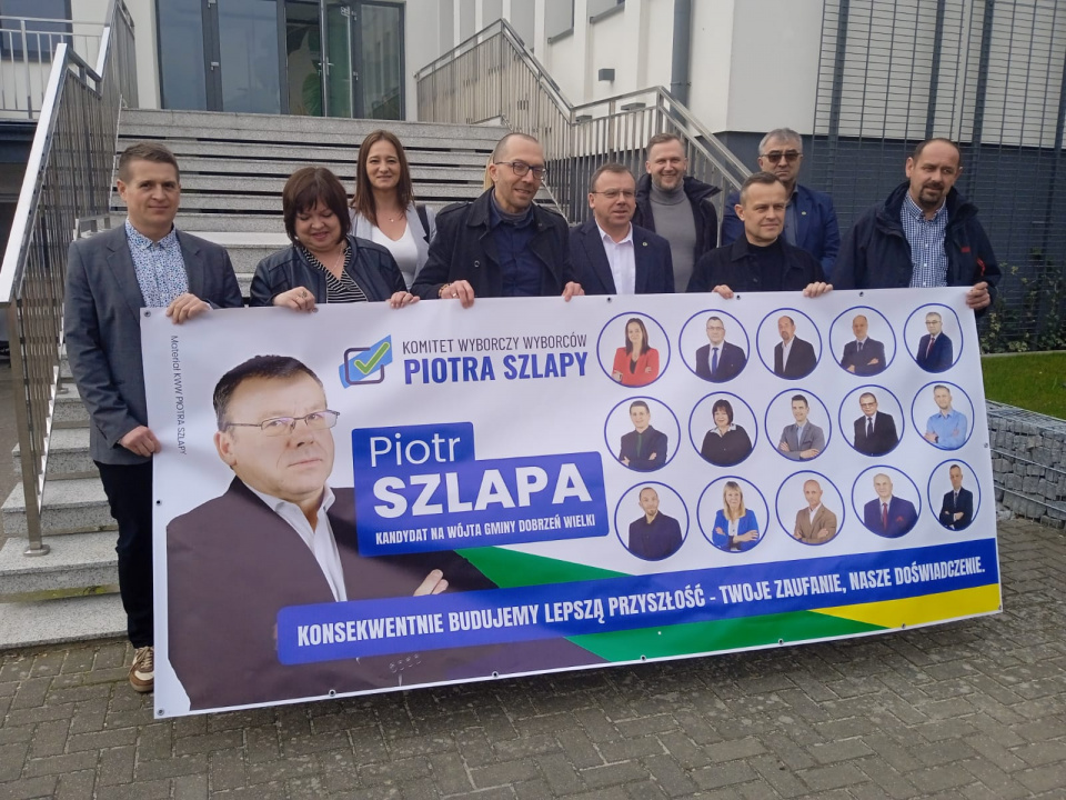 Drużyna Piotra Szlapy idzie do wyborów w gminie Dobrzeń Wielki [fot. Adam Wołek]