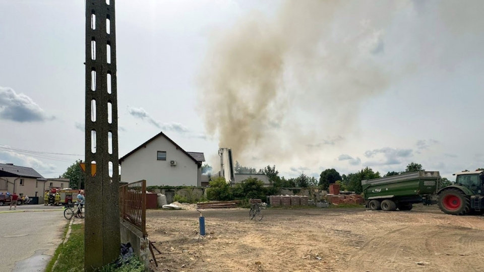Pożar w Tarnowie Opolskim [fot. Mario]