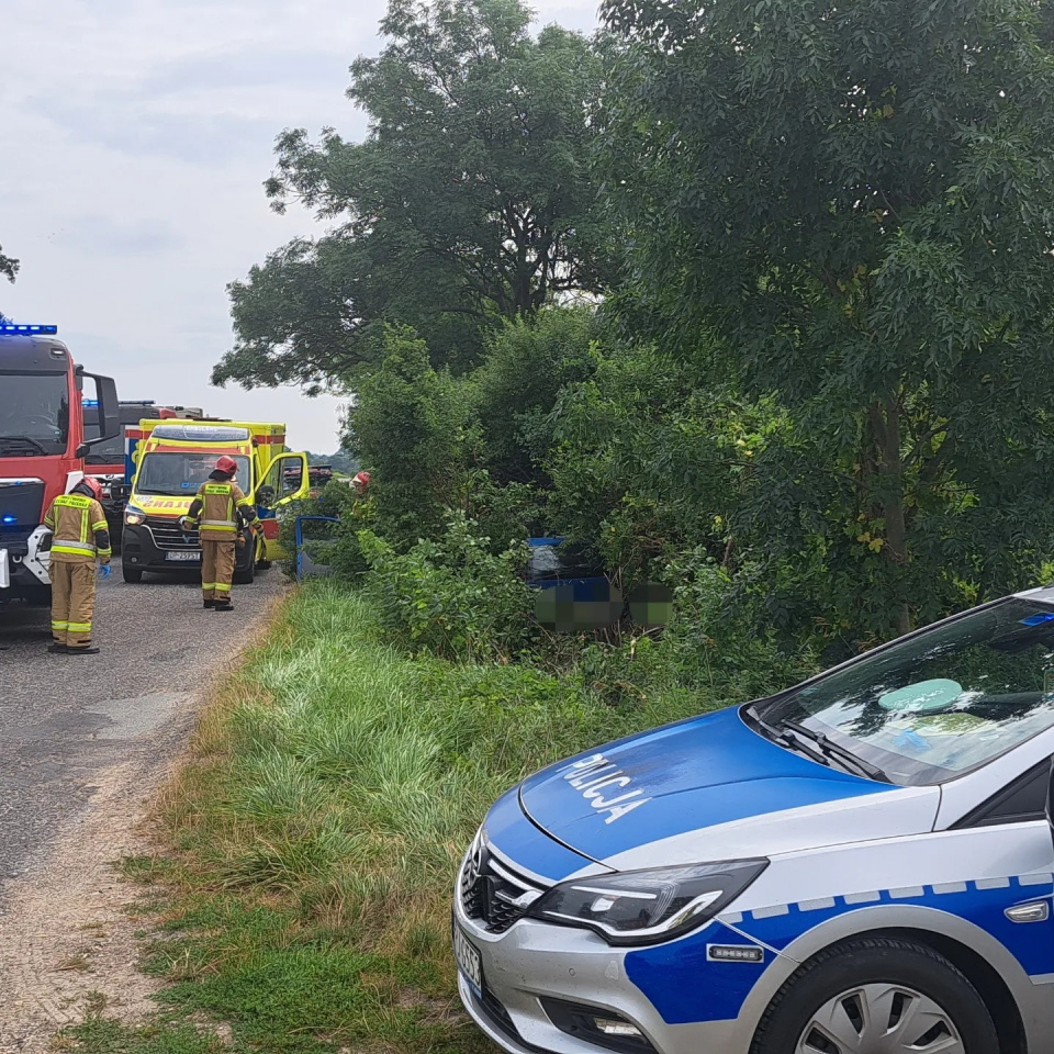 Wypadek w powiecie namysłowskim fot. policja
