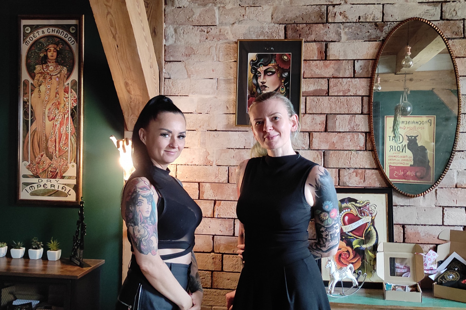 Studio Tatuażu 4 Piętro, Beata Kielb i Małgorzata Bazyli [fot. Natalia Wolak]