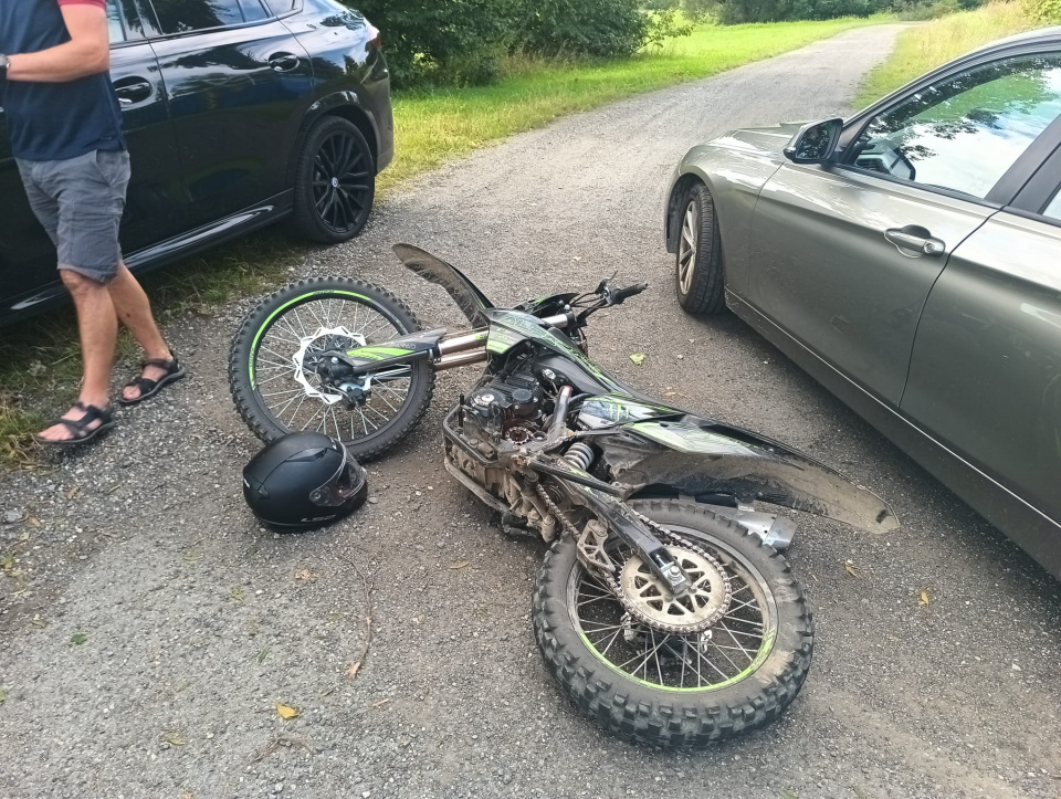 Nastolatek uciekał przed policją kradzionym motocyklem [fot. policja]