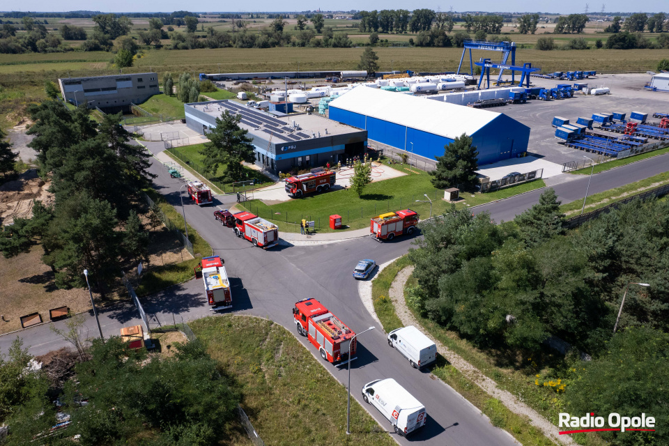 Pożar hali w Opolu [fot. Marcin Boczek]