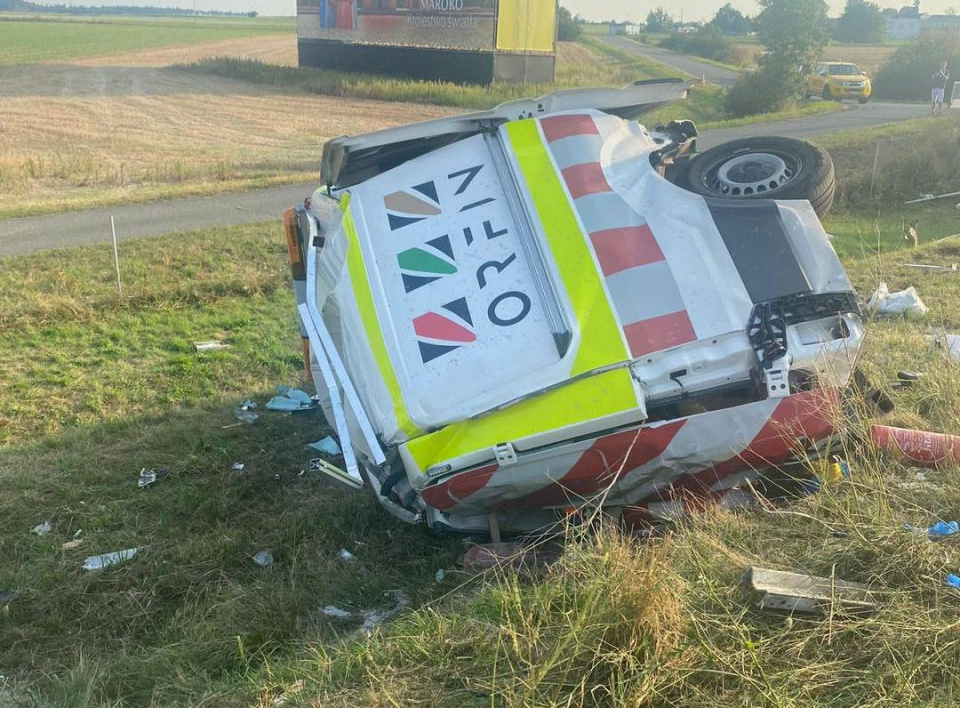 Wypadek autokaru na A4 fot. KPP w Krapkowicach