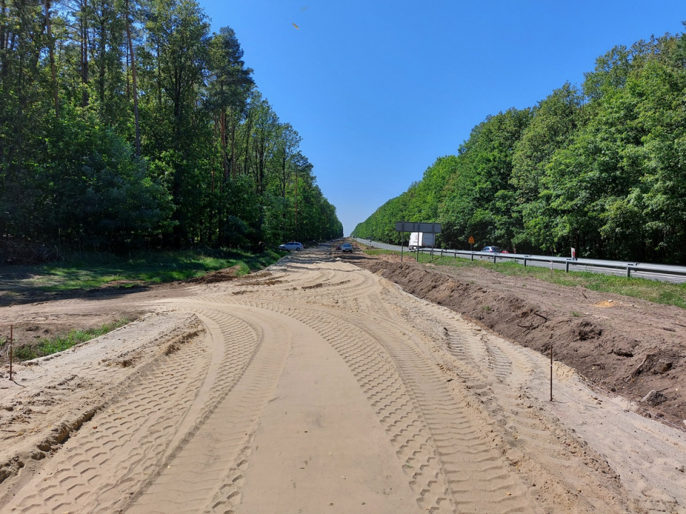 Budowa ścieżki przy DK46 fot. GDDKiA w Opolu