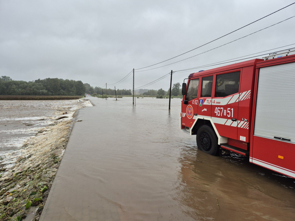 Niebezpieczna sytuacja w Kałkowie [fot. gmina Otmuchów]