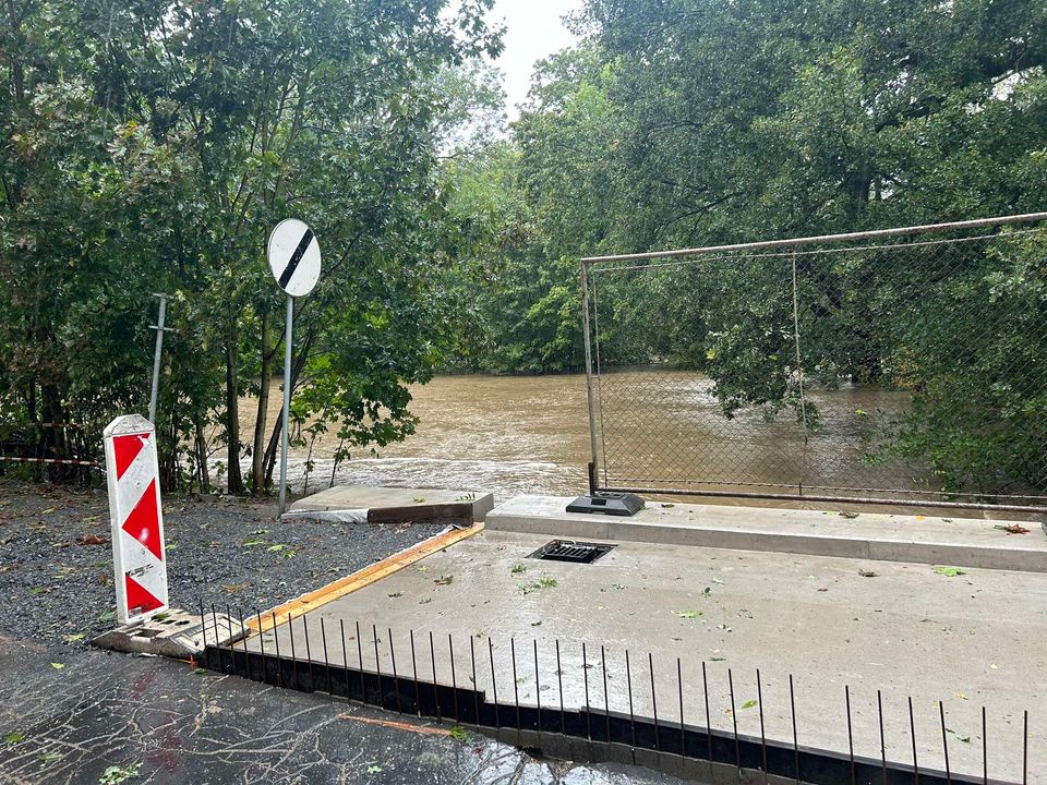 Sytuacja hydrologiczna w Branicach [fot. Słuchacz]