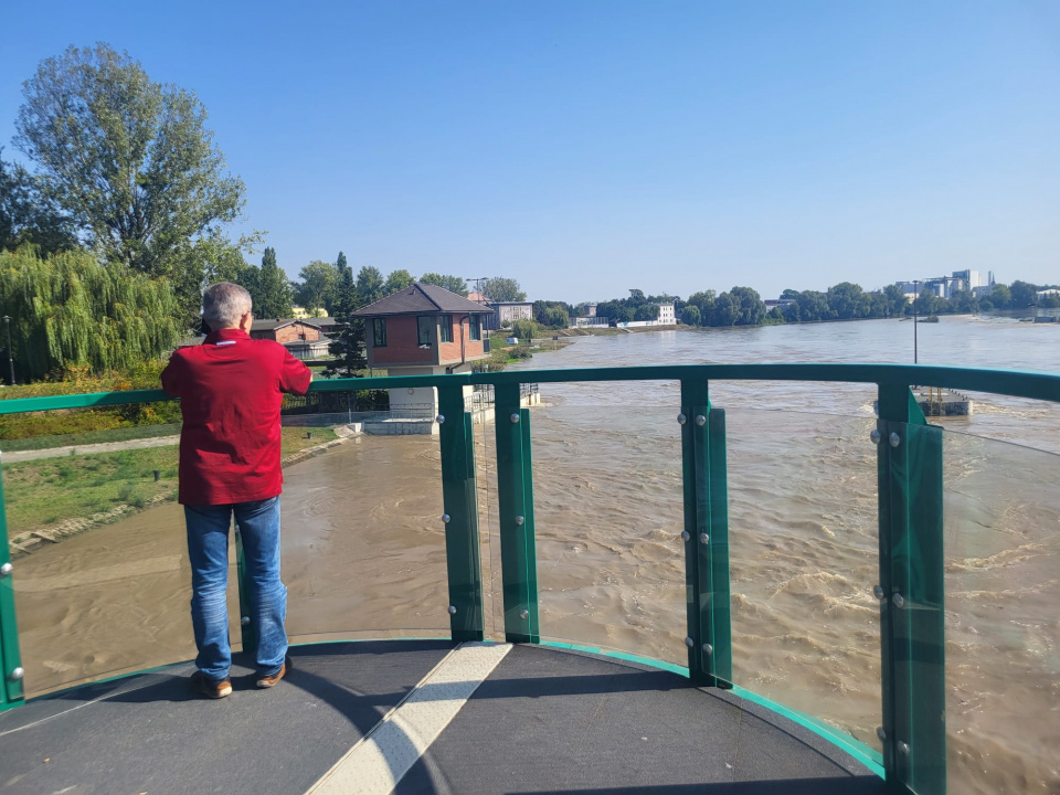 Odra w Opolu widok z mostu im. Ireny Sendlerowej [fot. Katarzyna Doros-Stachoń]