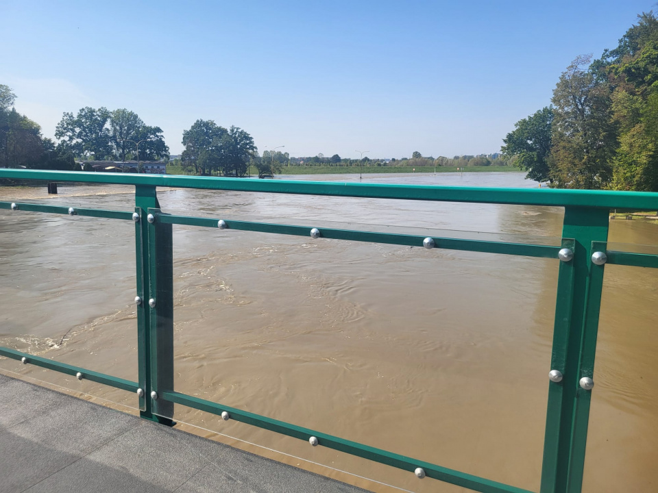 Odra w Opolu widok z mostu im. Ireny Sendlerowej [fot. Katarzyna Doros-Stachoń]