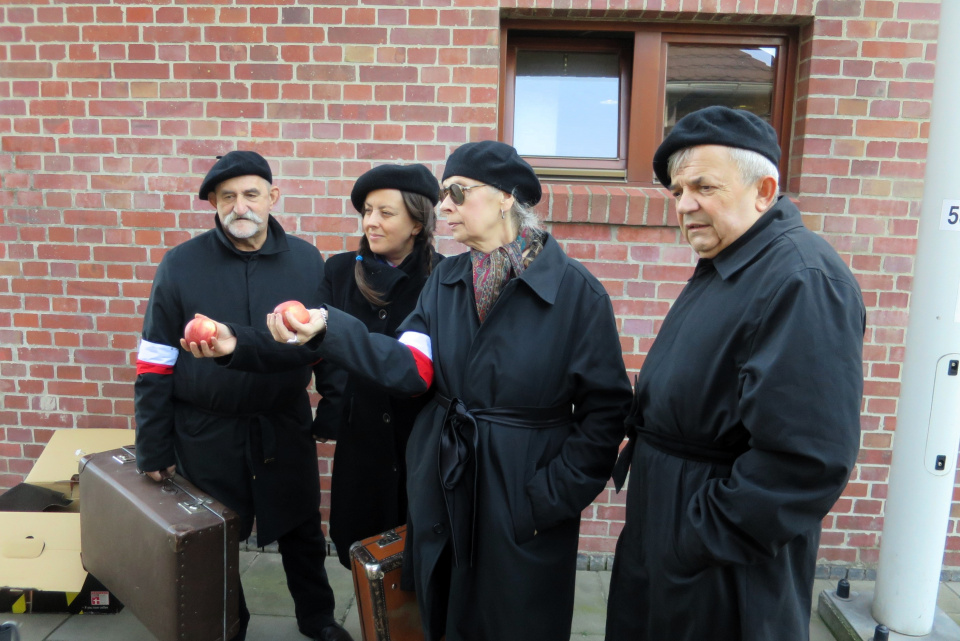 Happening "Tu byli", powstańcy do Lamsdorf [fot. Mariusz Majeran]