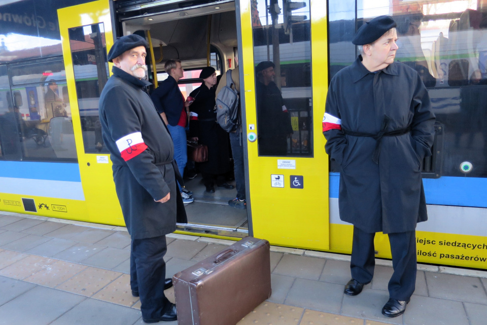 Happening "Tu byli", powstańcy do Lamsdorf [fot. Mariusz Majeran]