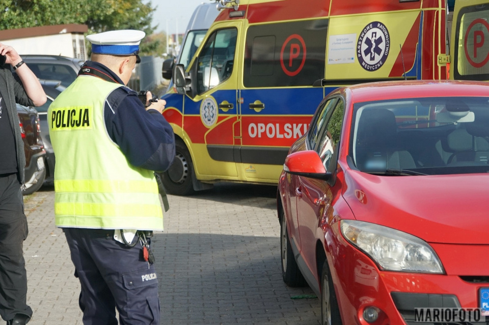 Potrącenie pieszego przy ul. Bielskiej w Opolu [fot. Mario]