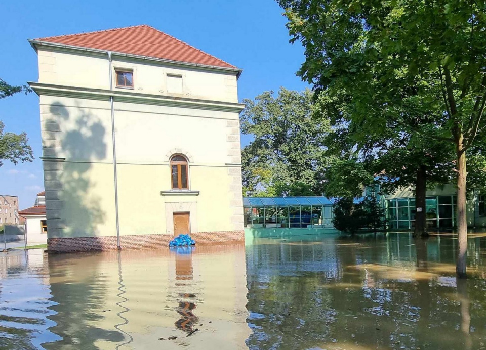 Zalana szkoła w Skorogoszczy fot. Fundacja Grupy PKP