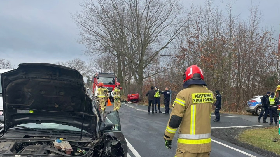 Wypadek w Gręboszowie [KP PSP Namysłów]