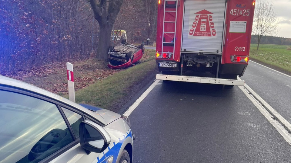 Wypadek w Gręboszowie [KP PSP Namysłów]