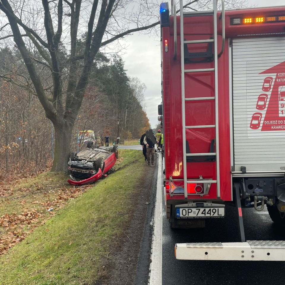 Wypadek w Gręboszowie [KP PSP Namysłów]