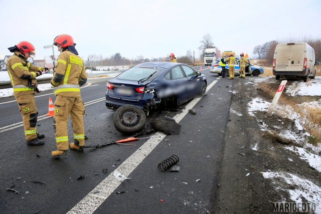 Niebezpiecznie na drogach. Zderzenie pojazdów na obwodnicy Opola oraz w Brzegu