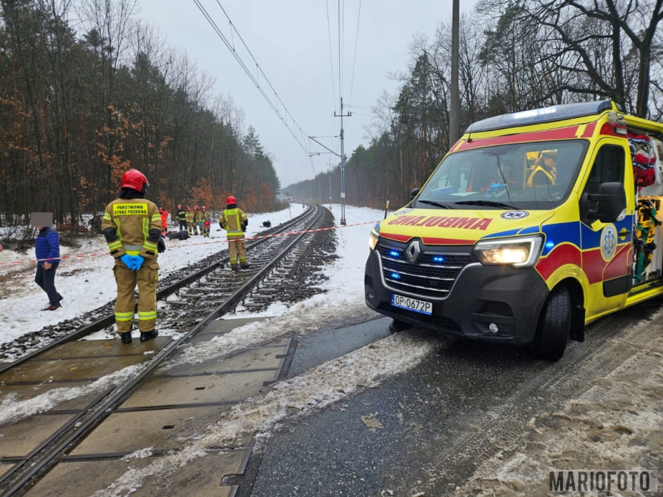 Wypadek na przejeździe [fot. Mario]