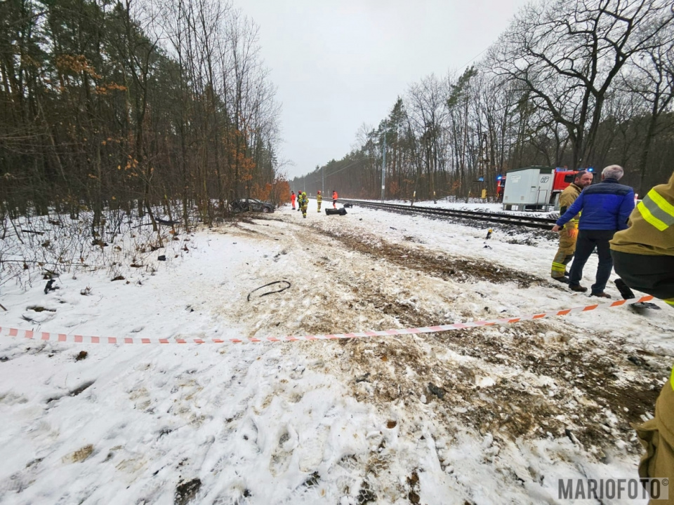 Wypadek na przejeździe [fot. Mario]